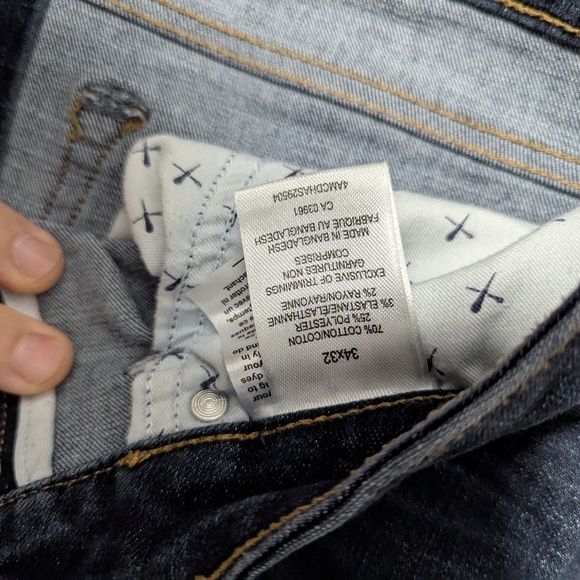 Men's Denver Hayes Dark wash/ dress jeans - Picture 5 of 5